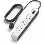 شريط تمديد Belkin 4-Way للحماية من زيادة التيار بطول 2 متر أبيض - احمِ أجهزتك الإلكترونية - بيلكين