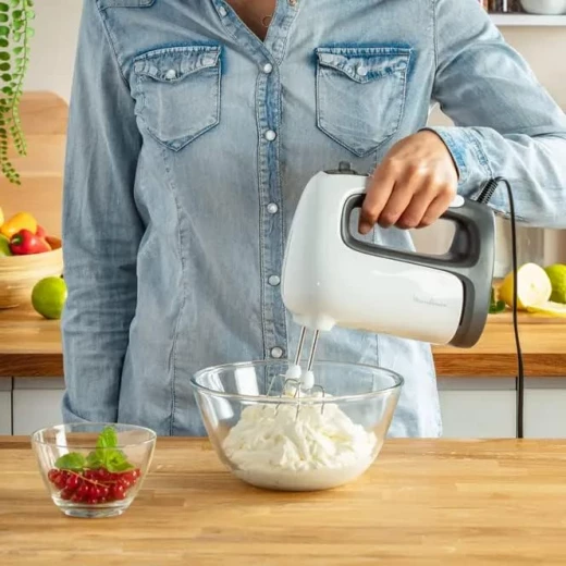 خلاط يدوي بريب ميكس HM462110 من مولينكس، قوة 500 واط، مضرب عجين من الفولاذ المقاوم للصدأ، 5 مستويات سرعة، وضع توربو، ملحقات للخلاط الغاطس - مولينكس - Image 2