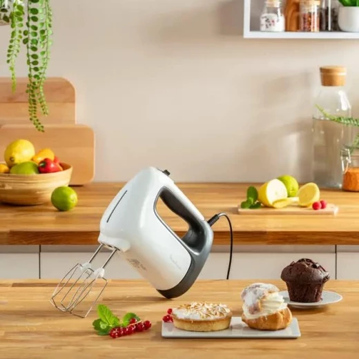 خلاط يدوي بريب ميكس HM462110 من مولينكس، قوة 500 واط، مضرب عجين من الفولاذ المقاوم للصدأ، 5 مستويات سرعة، وضع توربو، ملحقات للخلاط الغاطس - مولينكس - Image 5