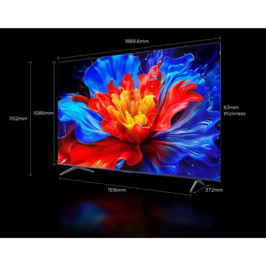 TCL 85-Inch 4K QLED Google Smart TV – Model 85P8K, 144Hz Refresh Rate, Immersive Viewing Experience - TCL - Image 3