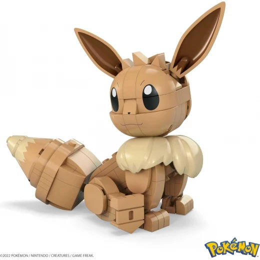 Mega Construx Build & Show Eevee Building Set - 215 Pieces, 4-Inch Poseable Figure for Kids - Mega Construx - Image 3