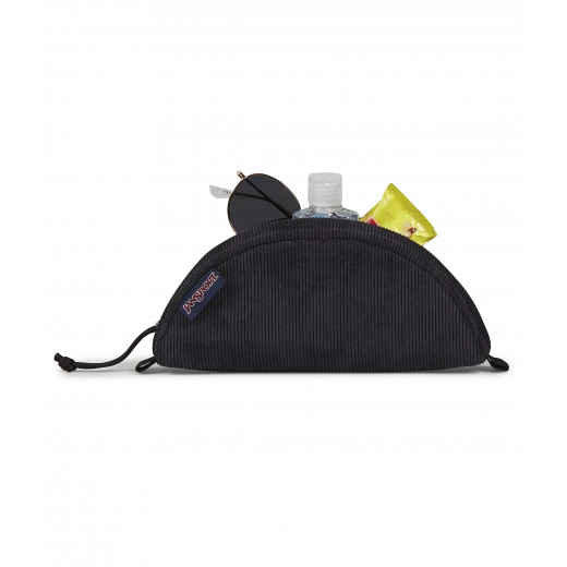 JanSport Luna Large Pouch Semi circular Large pouch Black Corduroy EK0A5BLF9O81 JanSport Luna Large Pouch Semi circular Large pouch Black Corduroy EK0A5BLF9O81