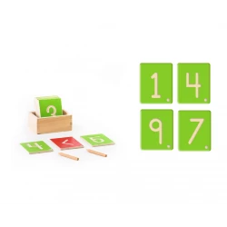 Edu Fun Trace Me English Numbers Wooden Educational Toy Set for Kids