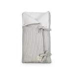 Walking Mum Botton Stripe Baby Bassinet, Swaddle Blanket, & Blanket Beige 100% Cotton: Newborn Essentials for Comfort & Style. Includes 1 Bassinet, 1 Swaddle Blanket, & 1 Blanket - Walking Mum