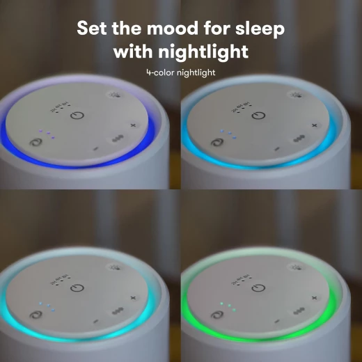 Frida Baby 3-in-1 Air Purifier Sound Machine Night Light, HEPA Filter, White - Image 3