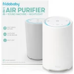 Frida Baby 3-in-1 Air Purifier Sound Machine Night Light, HEPA Filter, White