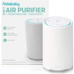 Frida Baby 3-in-1 Air Purifier Sound Machine Night Light, HEPA Filter, White