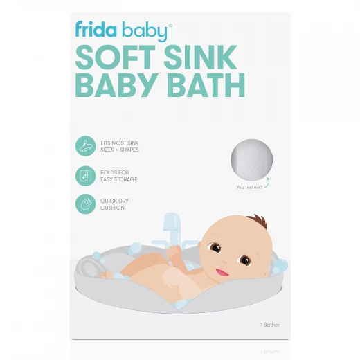 Frida Baby Soft Sink Bather, Foldable Baby Bath Tub, Easy Clean, White 19.05 × 10.67 × 27.94 cm - Image 5