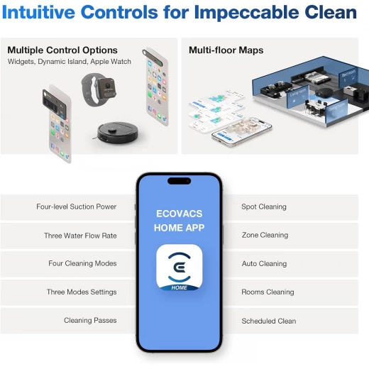 ECOVACS DEEBOT N30 Omni Robot Vacuum and Mop, 10000Pa Suction, Black - Ecovacs - Image 5
