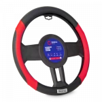 Sparco Steering Wheel Cover Premium Leather Black Universal Fit for Most Cars Provides Enhanced Grip and Luxurious Comfort Protects Your Steering Wheel 1 Piece Easy Installation - Sparco