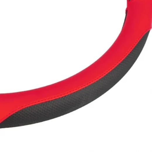 Sparco Steering Wheel Cover Premium Leather Black Universal Fit for Most Cars Provides Enhanced Grip and Luxurious Comfort Protects Your Steering Wheel 1 Piece Easy Installation - Sparco - Image 3