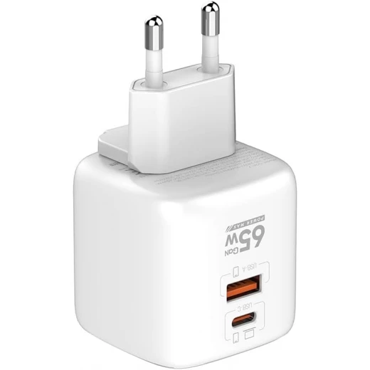 LDNIO 65W USB-C Wall Charger with Foldable Plug, Dual Ports, Fast Charging, White Q2617 - LDNIO - Image 10