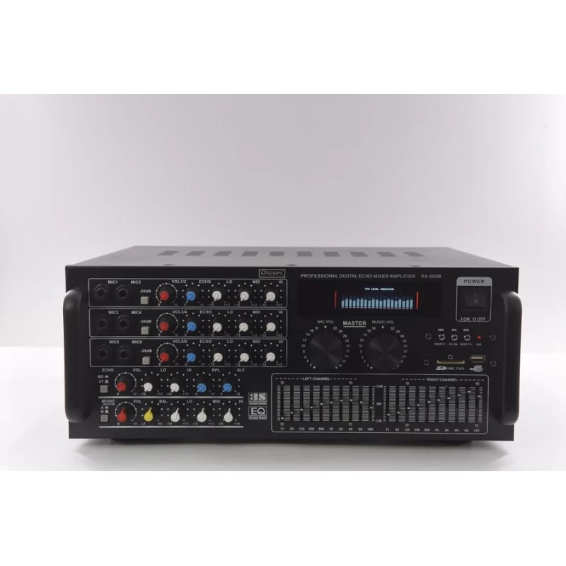 SIVITE KA-505B Professional Amplifier Bluetooth FM Radio 100W+100W Black
