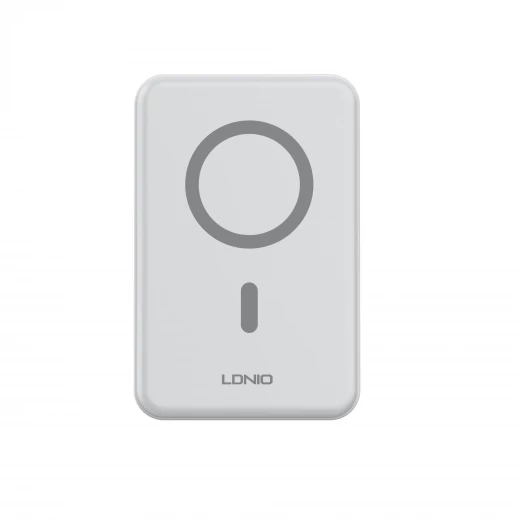 Ldnio PQ16 10000mAh Magnetic Wireless Power Bank with Invisible Stand, 22.5W Fast Charging, White - LDNIO - Image 2