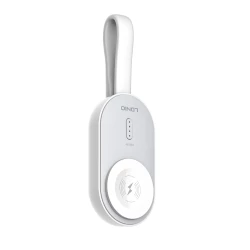 شاحن لاسلكي محمول LDNIO AW005 صغير 1200mAh للساعات الذكية أبيض