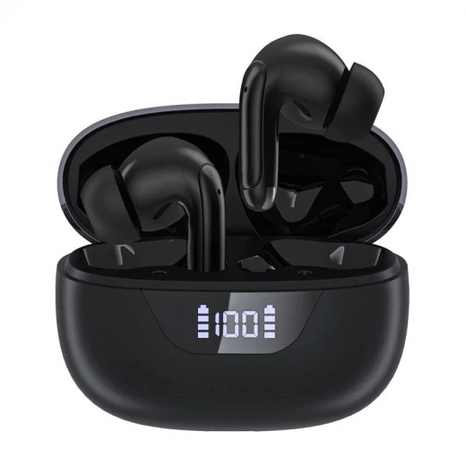 Choetech BH T60 Wireless Earbuds, ENC+ANC, Bluetooth 5.3, Black, Up to 40 Hours Playtime, Fast Charging, IPX4 Water Resistant - Choetech - Image 2