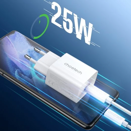 شاحن حائط تشويتك 25W USB C شحن سريع محول طاقة أسود اللون توصيل طاقة 3.0 متوافق مع Samsung Galaxy و iPhone والمزيد من الأجهزة PD6003 - تشويتك - Image 6