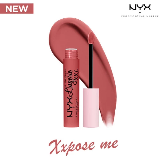 أحمر شفاه سائل مطفي NYX Lip Lingerie Xxpose Me يدوم 16 ساعة: تغطية كاملة، ملمس مريح للغاية، 4 مل، ألوان متنوعة أحمر شفاه سائل مطفي NYX Lip Lingerie Xxpose Me يدوم 16 ساعة: تغطية كاملة، ملمس مريح للغاية، 4 مل، ألوان متنوعة
