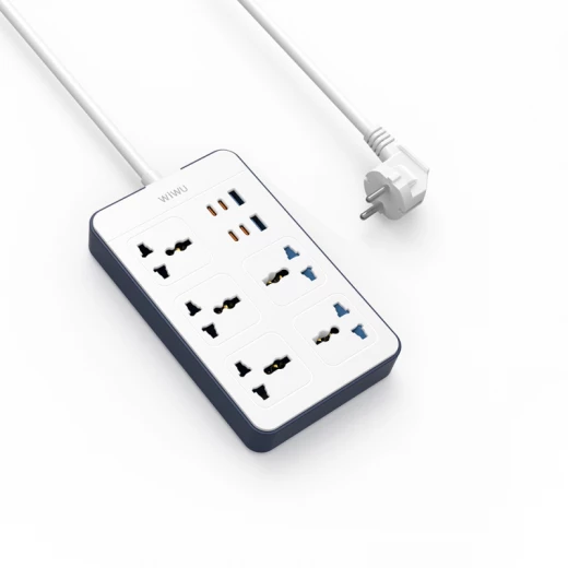 Wiwu Wi-S006 Power Strip 11-in-1 Multiple Socket GaN Tech White 20W Charger Wiwu Wi-S006 Power Strip 11-in-1 Multiple Socket GaN Tech White 20W Charger