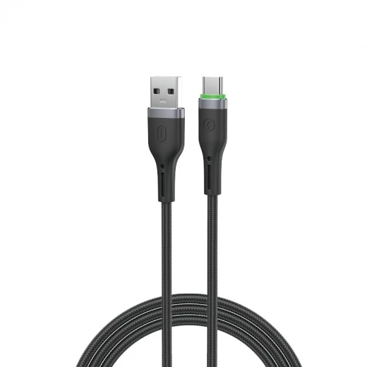 كابل وي وو C067 Oringlink USB-A إلى USB-C مصنوع من سبائك الألومنيوم ومُغطى بالنايلون المضفر، بطول 1 متر، أسود - وي وُو - Image 2