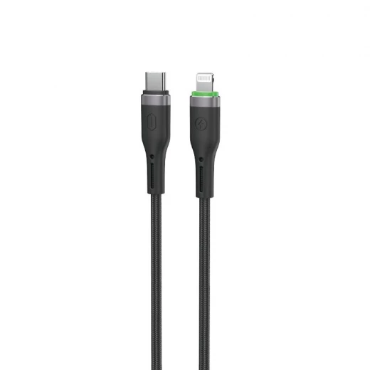 كيبل وي وو C070 اورينج لينك USB-C إلى لايتنينج 1 متر أسود، شحن سريع - وي وُو - Image 2