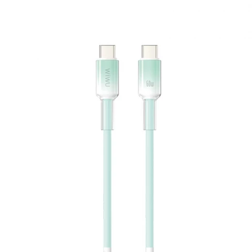 كابل وي وو C063 نيو لينك USB C إلى USB C سيليكون 1 متر أخضر للشحن السريع ونقل البيانات يدعم توصيل الطاقة 60 واط تصميم متين متوافق مع أجهزة الكمبيوتر المحمولة والهواتف الذكية كابل وي وو C063 نيو لينك USB C إلى USB C سيليكون 1 متر أخضر للشحن السريع ونقل البيانات يدعم توصيل الطاقة 60 واط تصميم متين متوافق مع أجهزة الكمبيوتر المحمولة والهواتف الذكية
