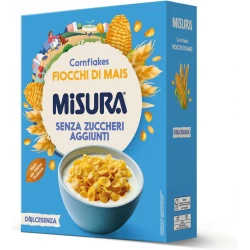 ميسورا دولتشيزا كورن فليكس ذرة إيطالية بدون سكر مضاف عبوة 350 جم