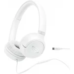 JBL Tune 530C On-Ear Wired Headphones with Mic, Pure Bass Sound, White - JBL