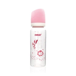 Farlin PP Standard Neck Baby Bottle 240ML Pink Anti-Colic Feeding