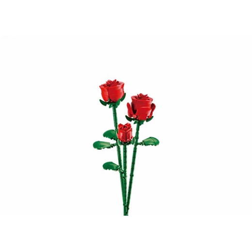 مجموعة مكعبات بناء زهرة الورد الأحمر من سلوبان 254 قطعة سلسلة الزهور - Sluban - Image 2