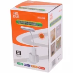 Portable Desk Lamp Hg-288 Rechargeable LED Reading Light with 3 Colors and Stationery Base