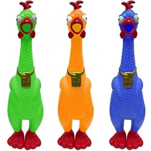 Animolds Hug Me Giant Rubber Chicken Toy, Screaming Gag Gift, Random Color - Image 9