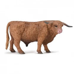 Collecta Highland Bull L Realistic Animal Figure for Kids, Hand-Painted, 3+ Years