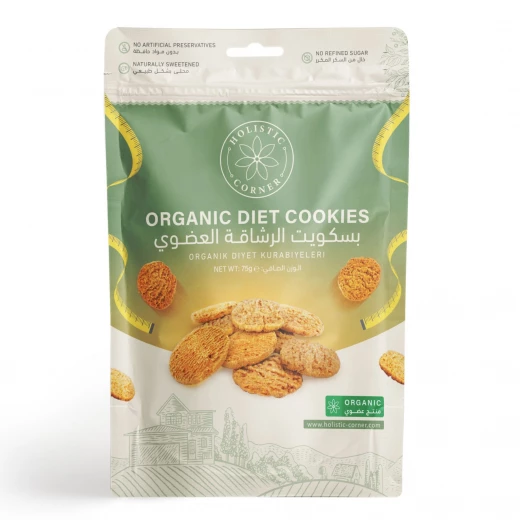 Holistic Corner Organic Diet Cookies 75g, Healthy Snack, No Added Sugar Holistic Corner Organic Diet Cookies 75g, Healthy Snack, No Added Sugar