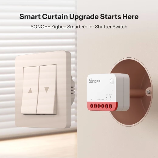 SONOFF Zigbee Smart Roller Shutter Switch MINI-ZBRBS, Mini Size, Percentage Control, Alexa Google Home Assistant Compatible 4 Pack - Sonoff - Image 4