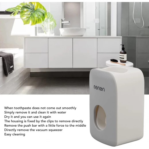 Automatic Toothpaste Dispenser Wall Mounted Hands Free, Easy Install - Lolo shop home - Image 10