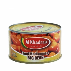 فول حجم كبير ممتاز، عبوة 400 جرام، جاهز للطبخ ومثالي للوصفات الصحية والغذاء المتوازن من الخضراء