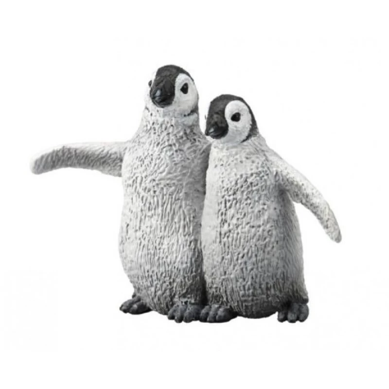 CollectA Realistic Emperor Penguin Chicks Toy Figure Miniature Model For Display And Play 2cm High, Detailed Design For Collectors And Children, Durable PVC Construction - CollectA