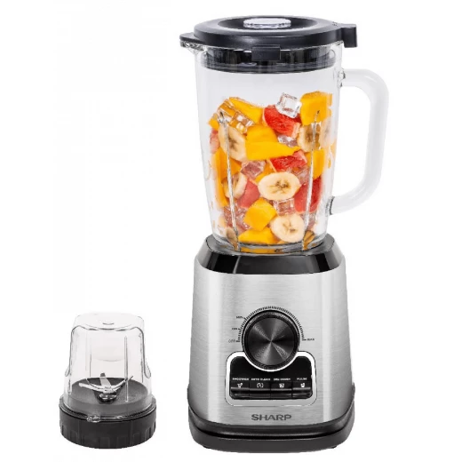 Sharp Blender 1.75L 1000W With Grinder – Powerful Kitchen Blender With Glass Jug, Ice Crushing, Variable Speed Control, Stainless Steel Blades, Smoothie Maker And Spice Grinder For Juices And Shakes - SHARP - Image 3