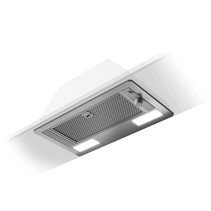 شفاط مطبخ إيليكا إيرا إس أسود 80 سم مثبت على الحائط تصميم أنيق 3 سرعات إضاءة LED وفلاتر ألومنيوم قابلة للغسل لإزالة الروائح بكفاءة - إليكا