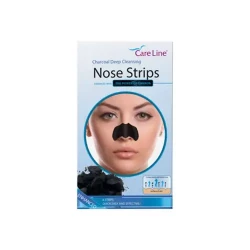 Careline Charcoal Nose Pore Strips 6 Count, Deep Cleansing Blackhead Removal, Facial Skin Care