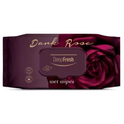 Deep Fresh Dark Rose Wet Wipes 120 Count, Alcohol Free, Gentle Cleansing
