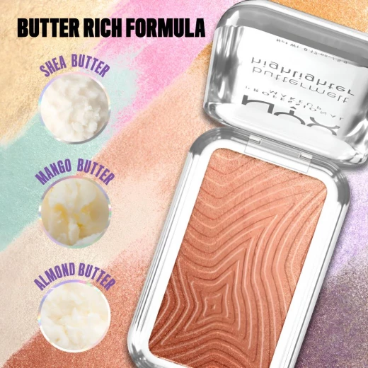 هايلايتر NYX Butta IN Bronze Buttermelt بوزن 5 جم، كريمي، يدوم طويلاً، لون برونزي لامع - ان واي اكس - Image 9