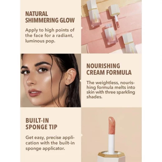Sheglam Glow Bloom Liquid Highlighter Bellini Brunch 5.2ml for Radiant Glow - SHEGLAM - Image 4
