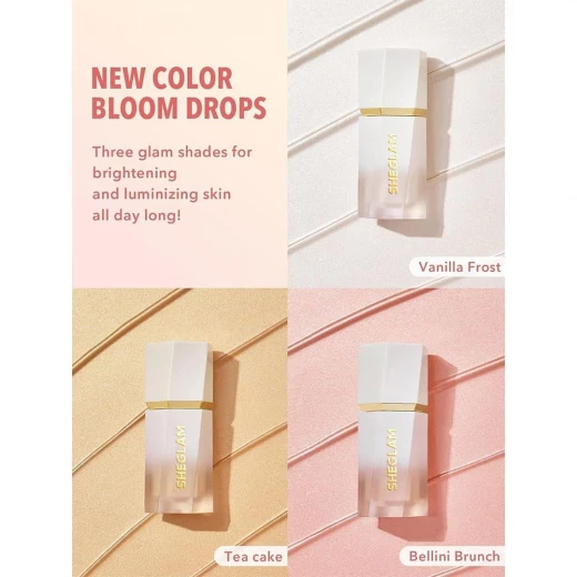 Sheglam Glow Bloom Liquid Highlighter Bellini Brunch 5.2ml for Radiant Glow - SHEGLAM - Image 5