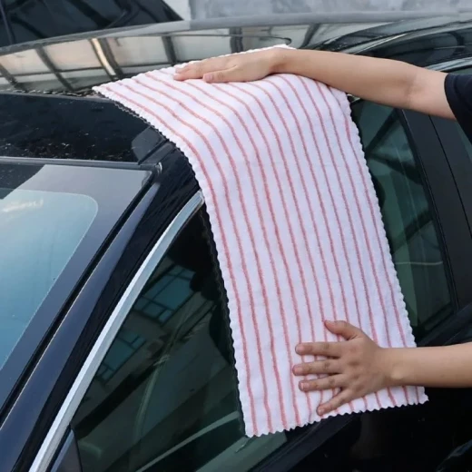 Soft Microfiber Cleaning Cloth 75x30cm, Highly Absorbent Towel for Car Detailing, Drying and Multi-Purpose Home Cleaning - Kitchen house - Image 4