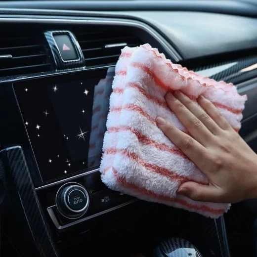 Soft Microfiber Cleaning Cloth 75x30cm, Highly Absorbent Towel for Car Detailing, Drying and Multi-Purpose Home Cleaning - Kitchen house - Image 5