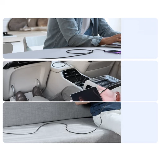كيبل شحن جوي روم ستار لايت SA27 CC5 USB C إلى USB C بقوة 100 واط بطول 1.2 متر أسود - جوي روم - Image 8