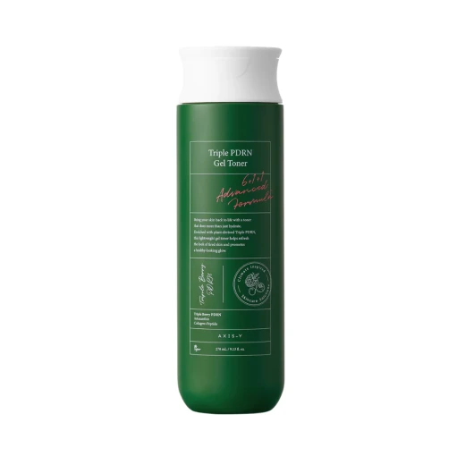 AXIS-Y Triple PDRN Gel Toner 270ml, a hydrating and soothing gel toner that provides lightweight moisture and comfort for refreshed-looking skin AXIS-Y Triple PDRN Gel Toner 270ml, a hydrating and soothing gel toner that provides lightweight moisture and comfort for refreshed-looking skin