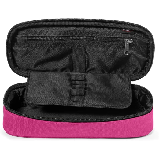 Eastpak Oval Pencil Case Fuchsia Pink, Water-Repellent Durable Pencil Case with Secure Zipper and Internal Compartments for School, University & Office - Eastpak - Image 2